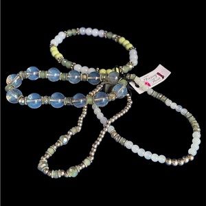 Brand new set of stacking bracelets